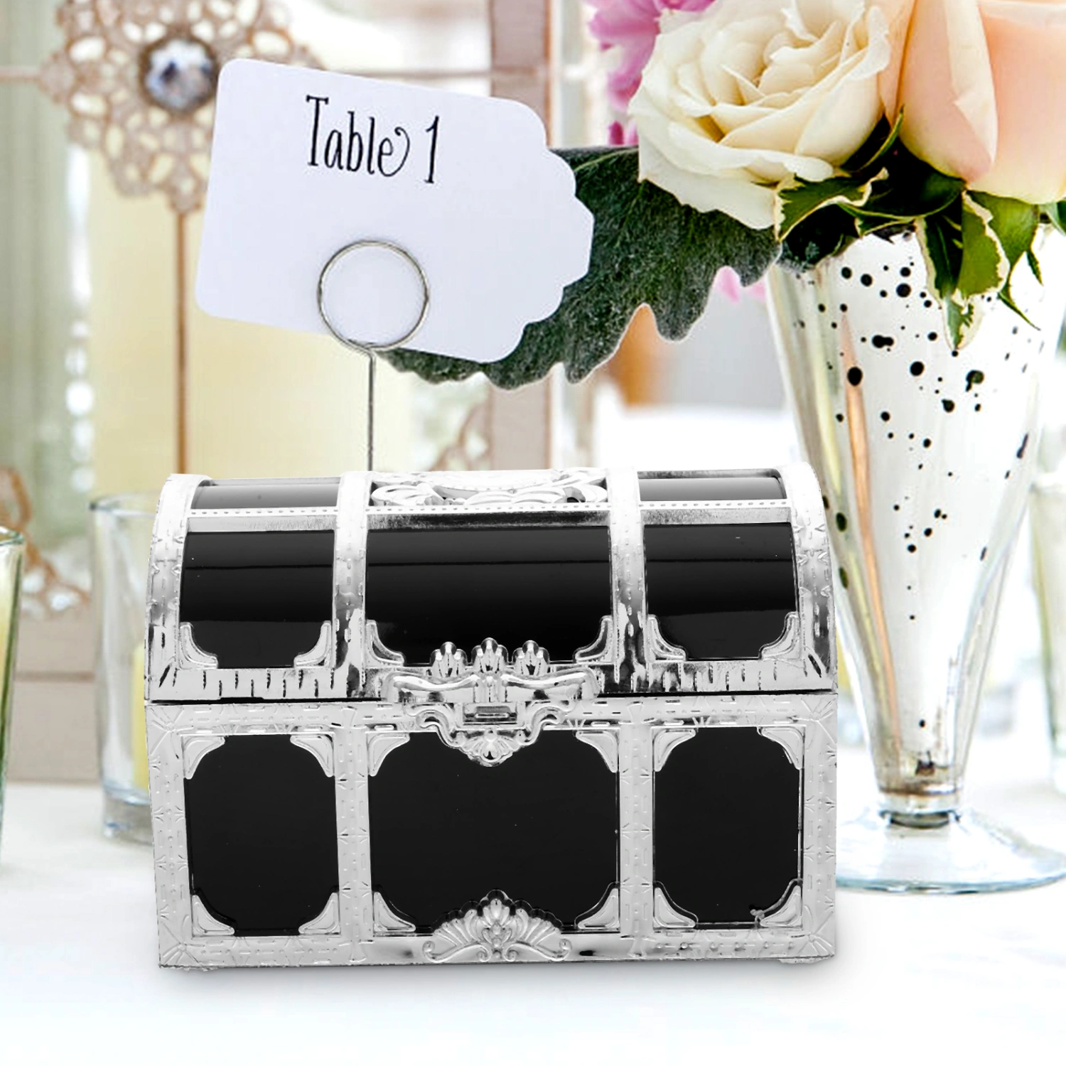 6pcs Treasure Chest Candy Boxes Wedding Favor Boxes Candy Holders Boxes for Wedding Party