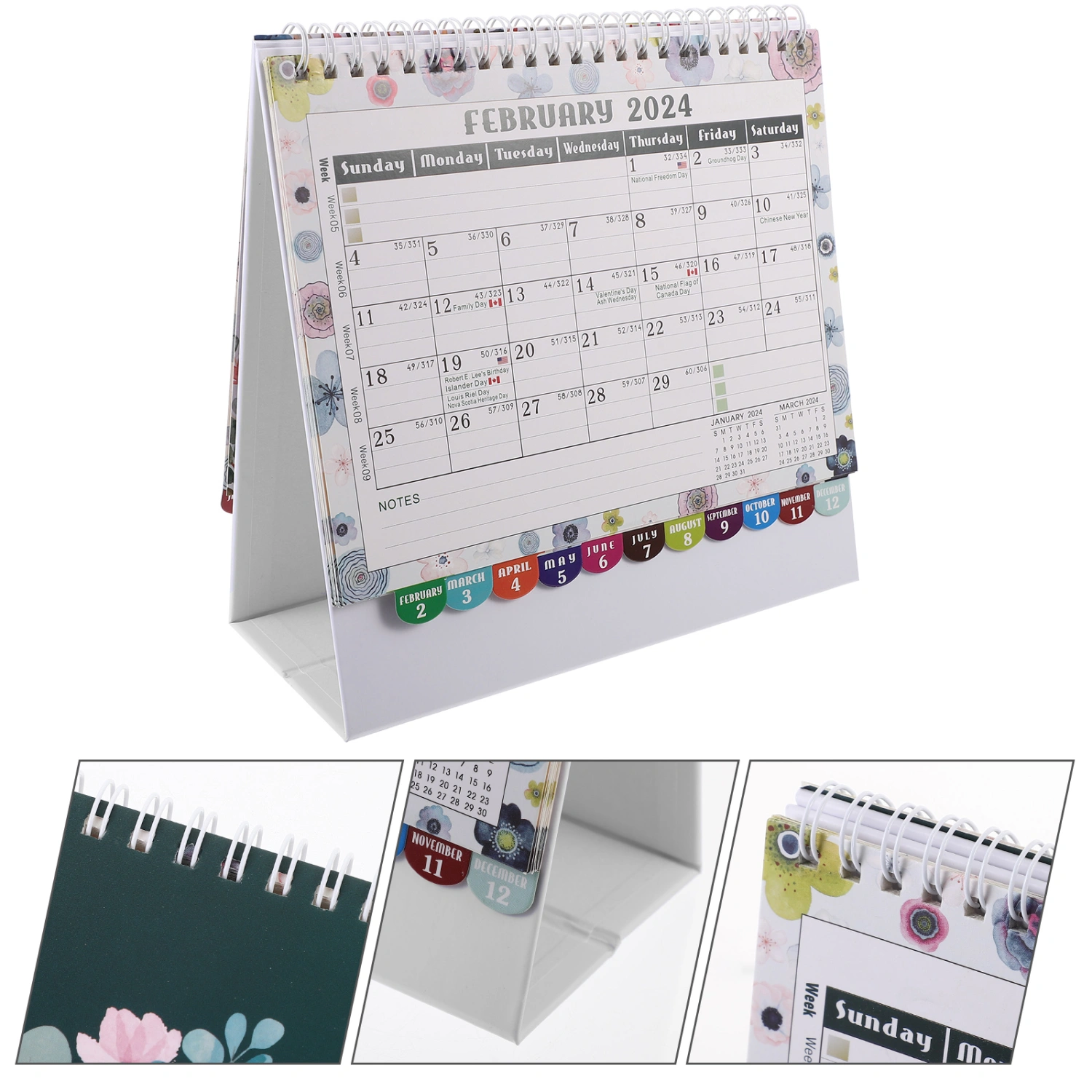 Office Desk Calendar Household Monthly Calendar Freestanding Desk Calendar Business Table Calendar