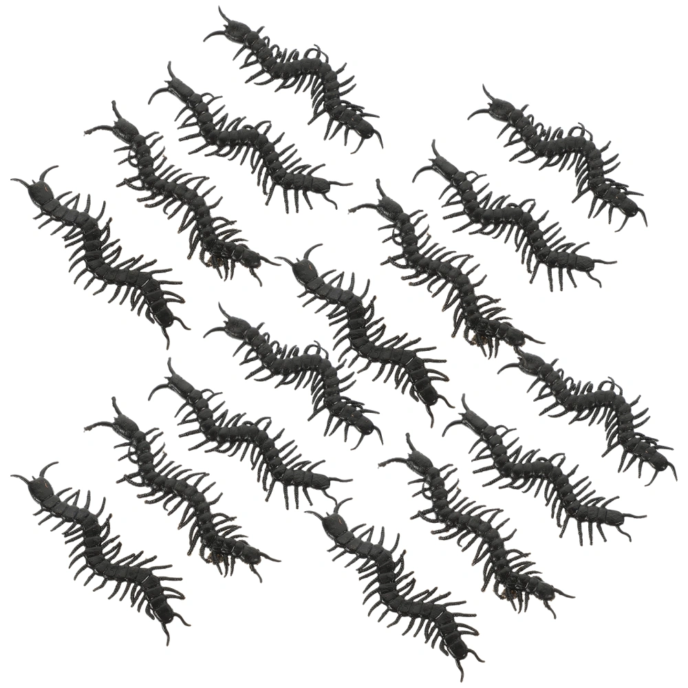 30pcs Plastic Centipedes Fake Centipedes Realistic Bugs Small Centipedes Models