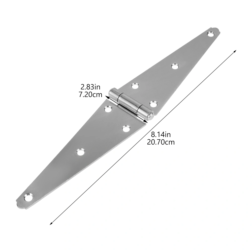 2pcs Strap Hinge 200mm Heavy Duty Hinge Gate Hardware Decorative Strap Hinge