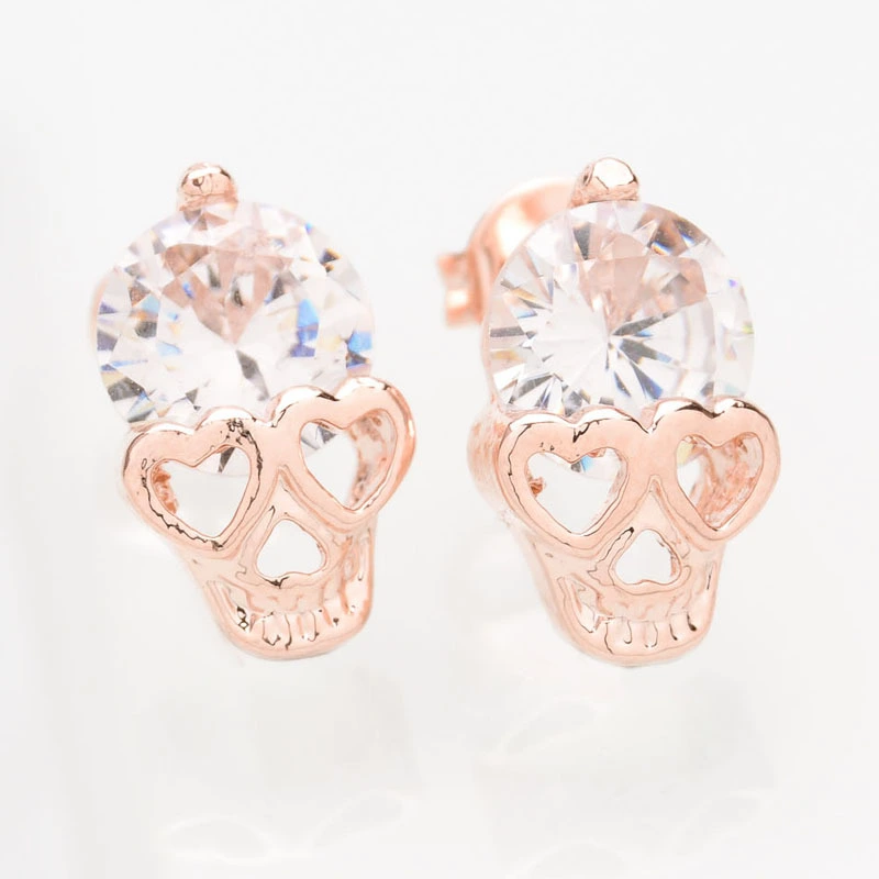 1 Pair Skull Head Earrings Women Earrings Stud Earrings Decorative Stud Earrings