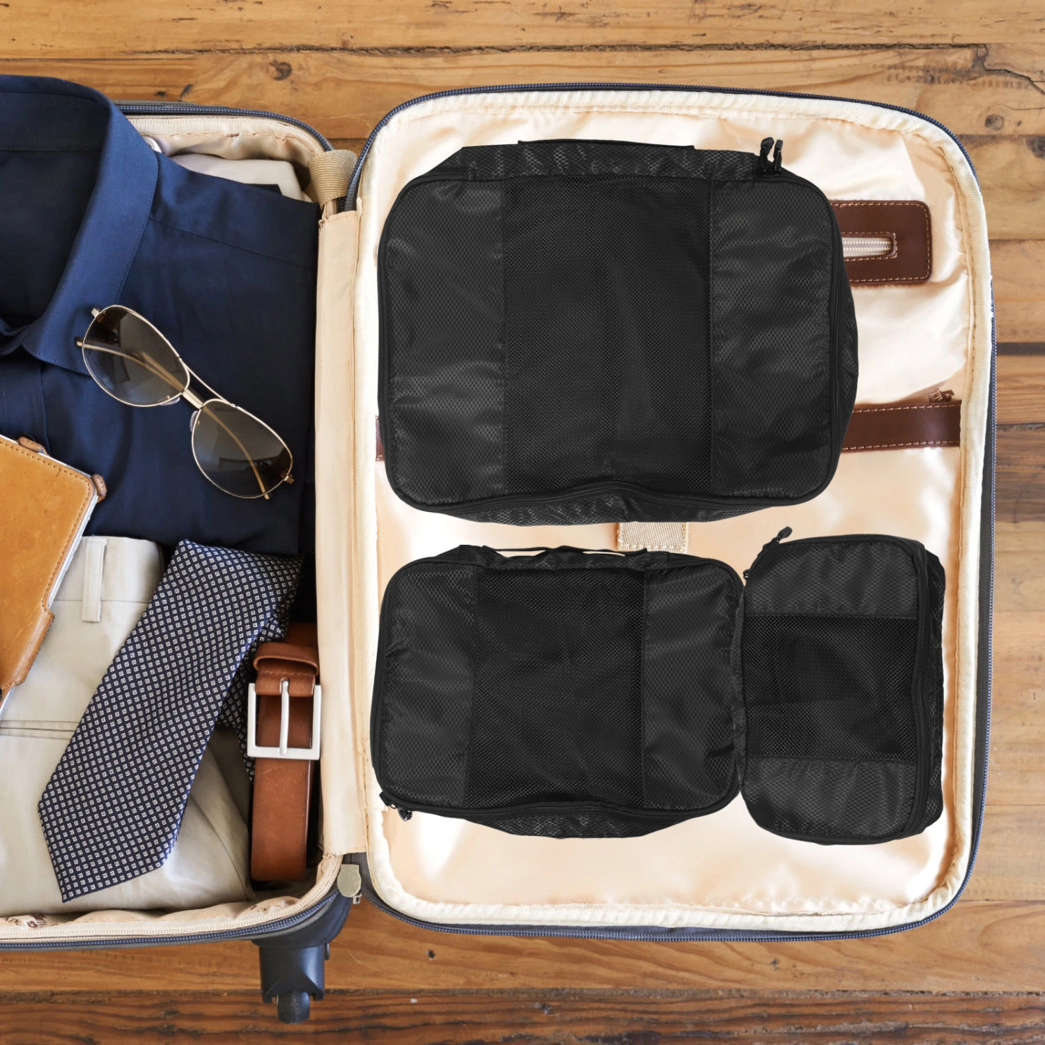 3Pcs Travel Storage Bags Travel Toiletries Bags Large Capacity Travel Bags Portable Travel Bags