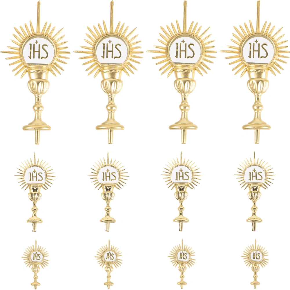 12pcs Religion Party Supplies Bible Church Ornaments Bible Church Topper