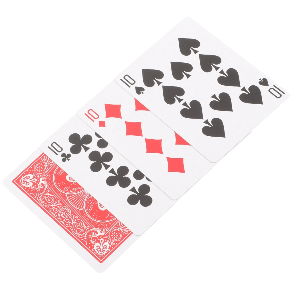 4pcs Tricks Props Playing Card Poker Cards Toys Party Table Game Poker Cards