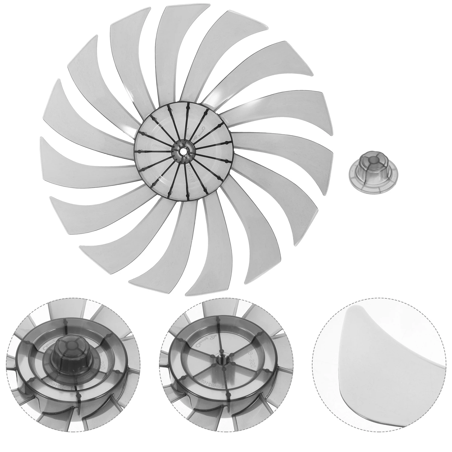Replacement Fan Blade Table Fan Accessory Aluminium Alloy Fan Blade Fan Replacement Blade