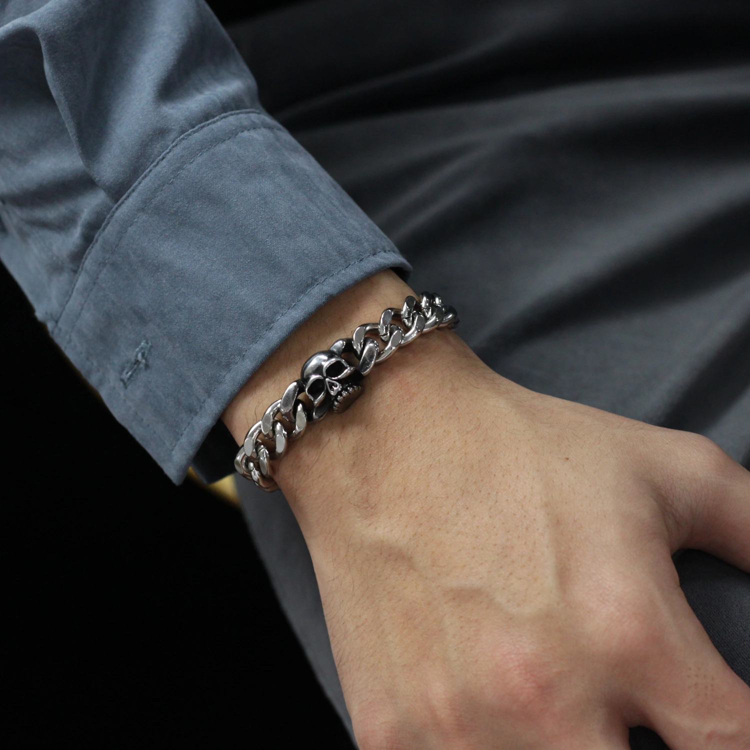 Punk Style Bracelet Chain Bracelet Halloween Bracelet Goth Bracelet Wrist Jewelry
