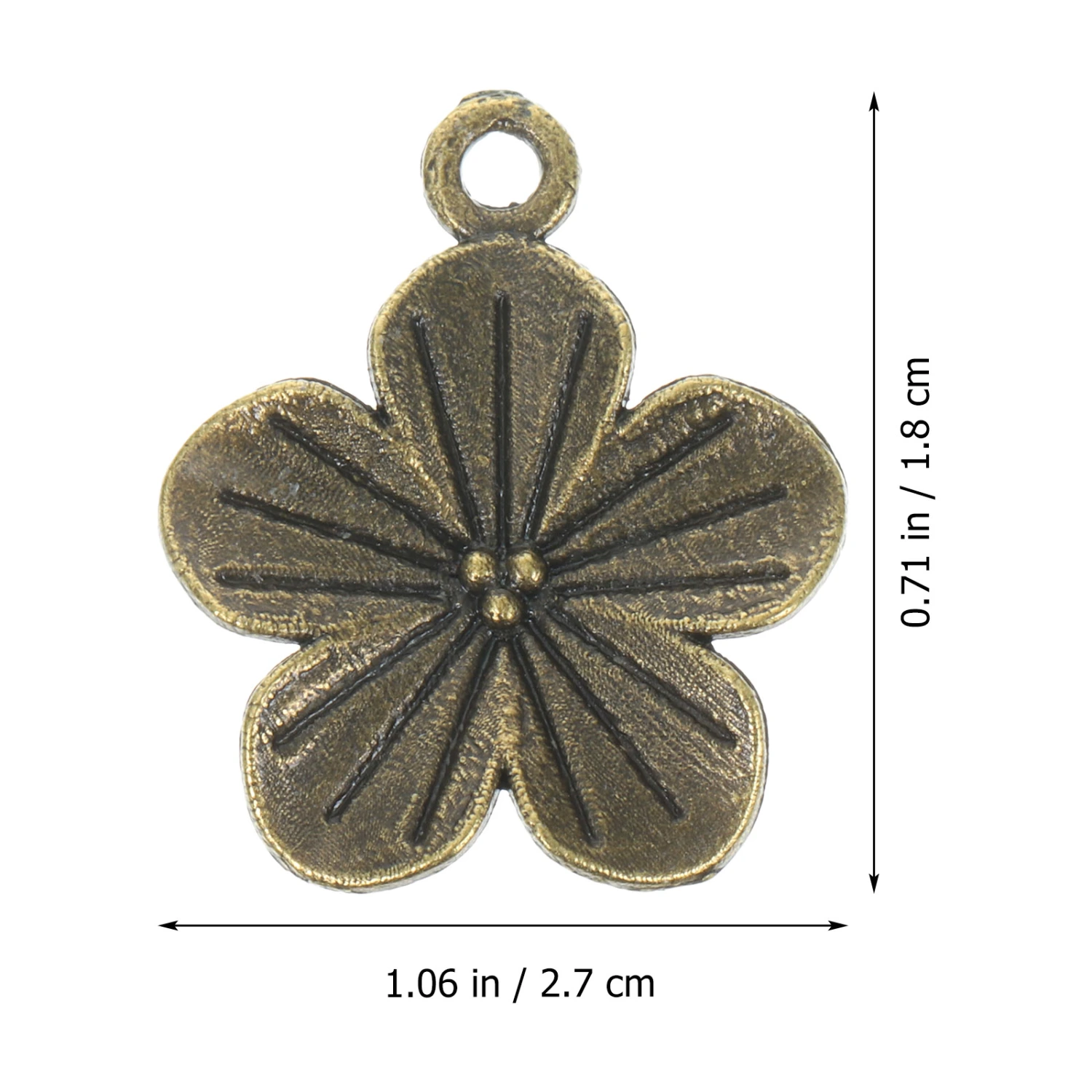 50pcs Alloy Charms Jewelry Making Charms Colored Jewelry Charms Adorable Flower Charms Pendants