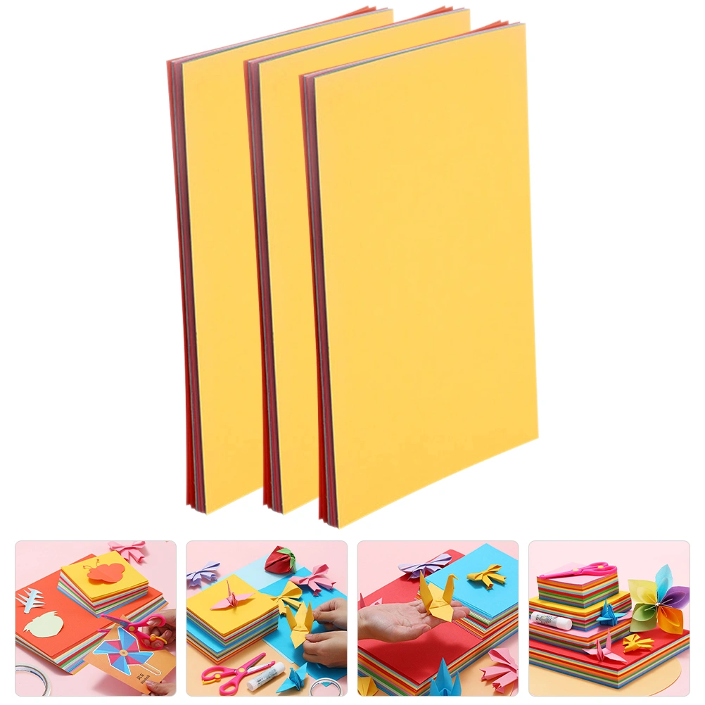 60 Sheets of Craft Paper Sheets Duplicating Papers Origami Papers for Kindergarten Kids