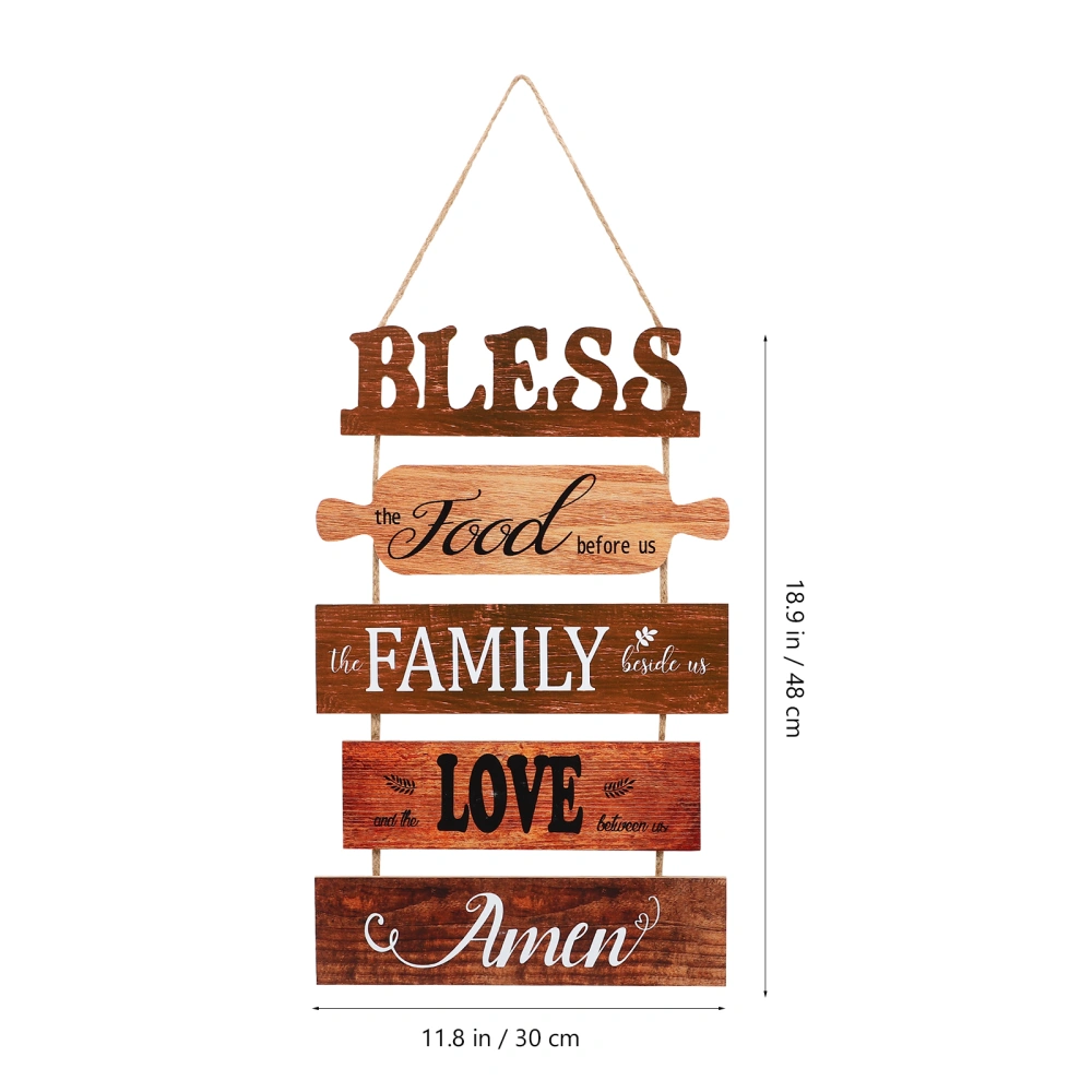 Wall Hanging Wooden Sign Household Wall Art Decoration Kitchen Wall Pendant Sign Wood Sign