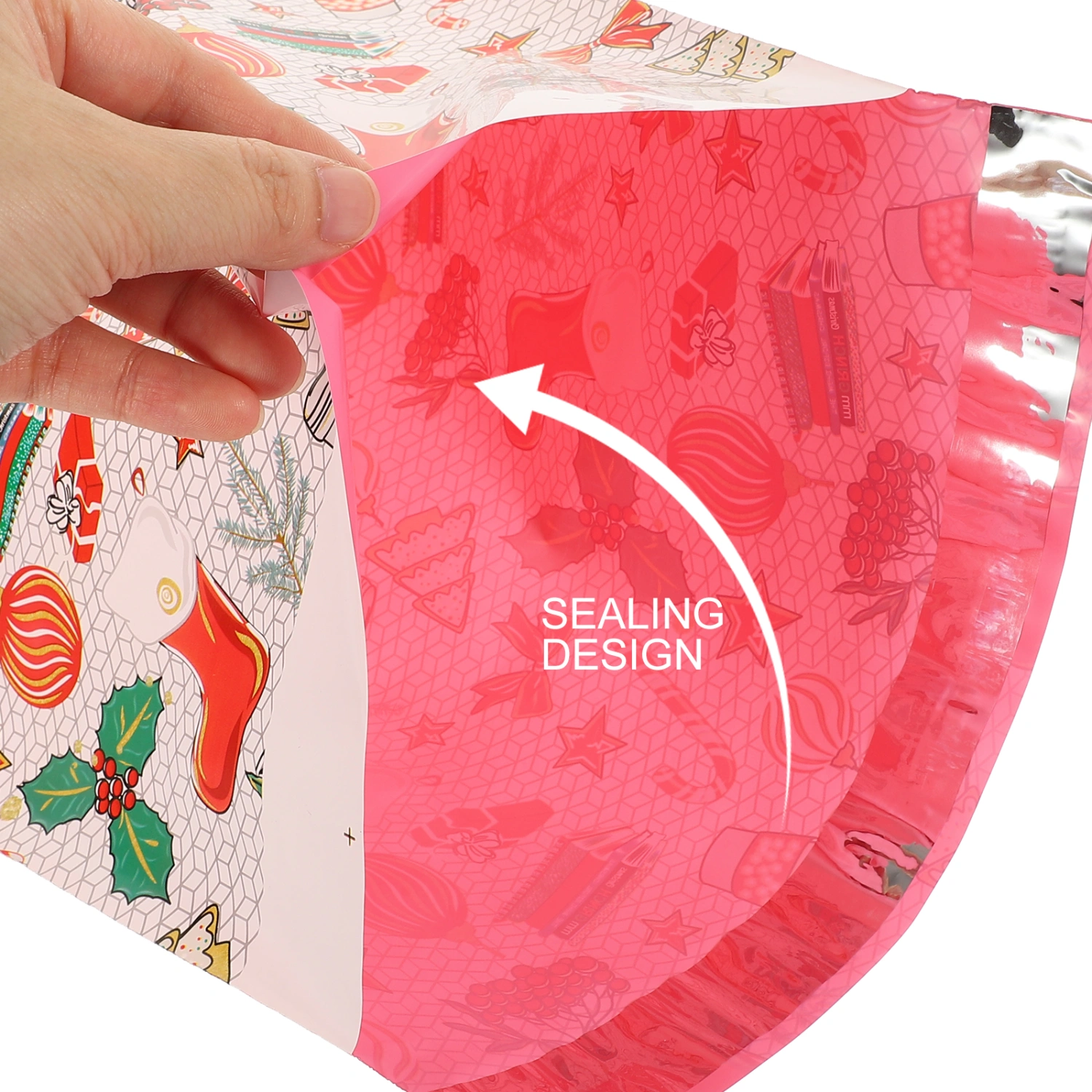 24pcs Printed Mailing Bags Self-sealing Shipping Bags Christmas Mailing Pouches Clothing Packing Bags