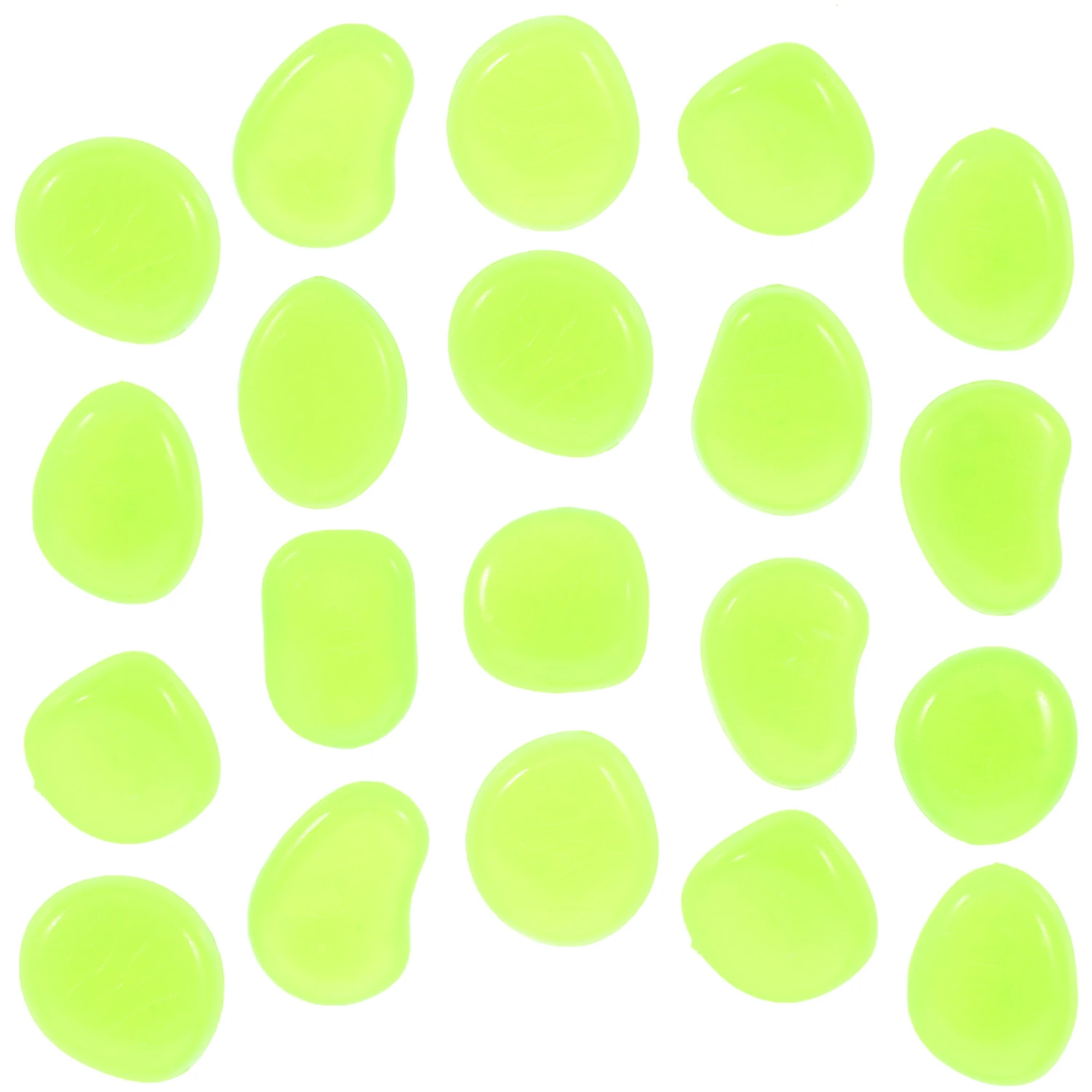 200pcs Luminous Stones Glow In The Dark Pebbles for Indoor and Outdoor Fish Tank Decor