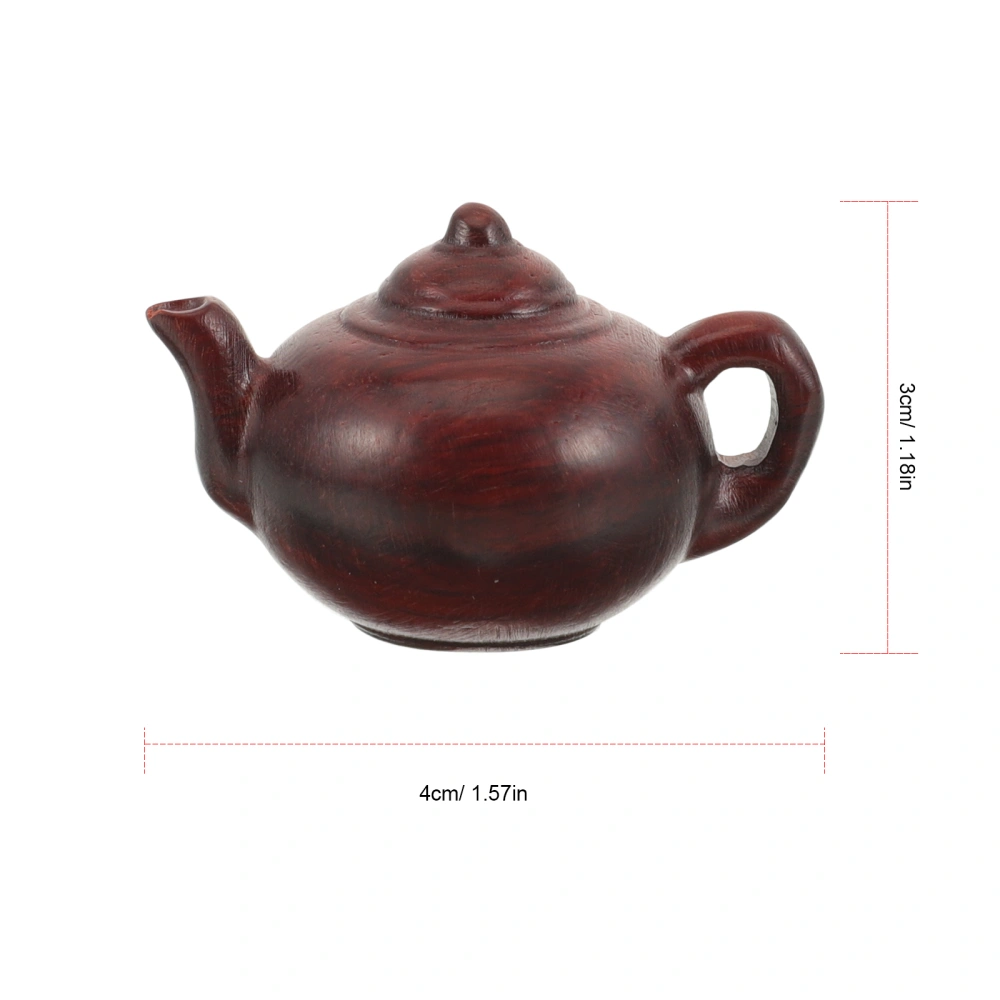 Wood Teapot Pendant Key Ring Pendant Bag Hanging Decoration Car Hanging Decoration