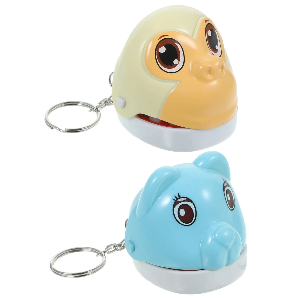 2pcs Teeth Toy Game Keychain for Kids Cute Animal Biting Finger Toy With Keychain Animal Teeth Toy Random Style