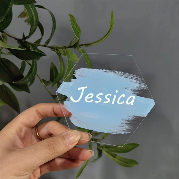 8pcs Acrylic Table Card Guest Showing Card Wedding Acrylic Sign Party Place Card for Party