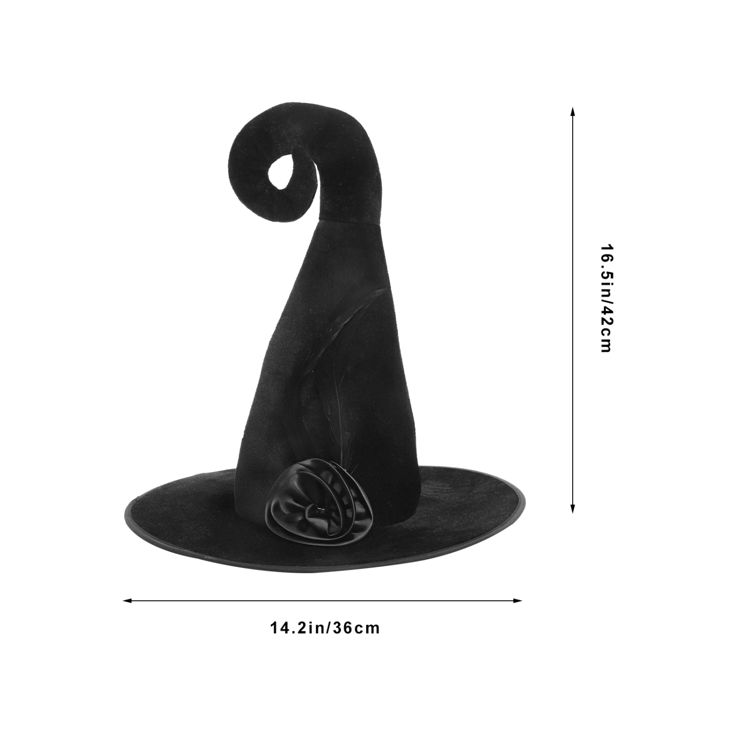 Halloween Cosplay Witch Hat Wide Brim Witch Cap Masquerade Cosplay Costume