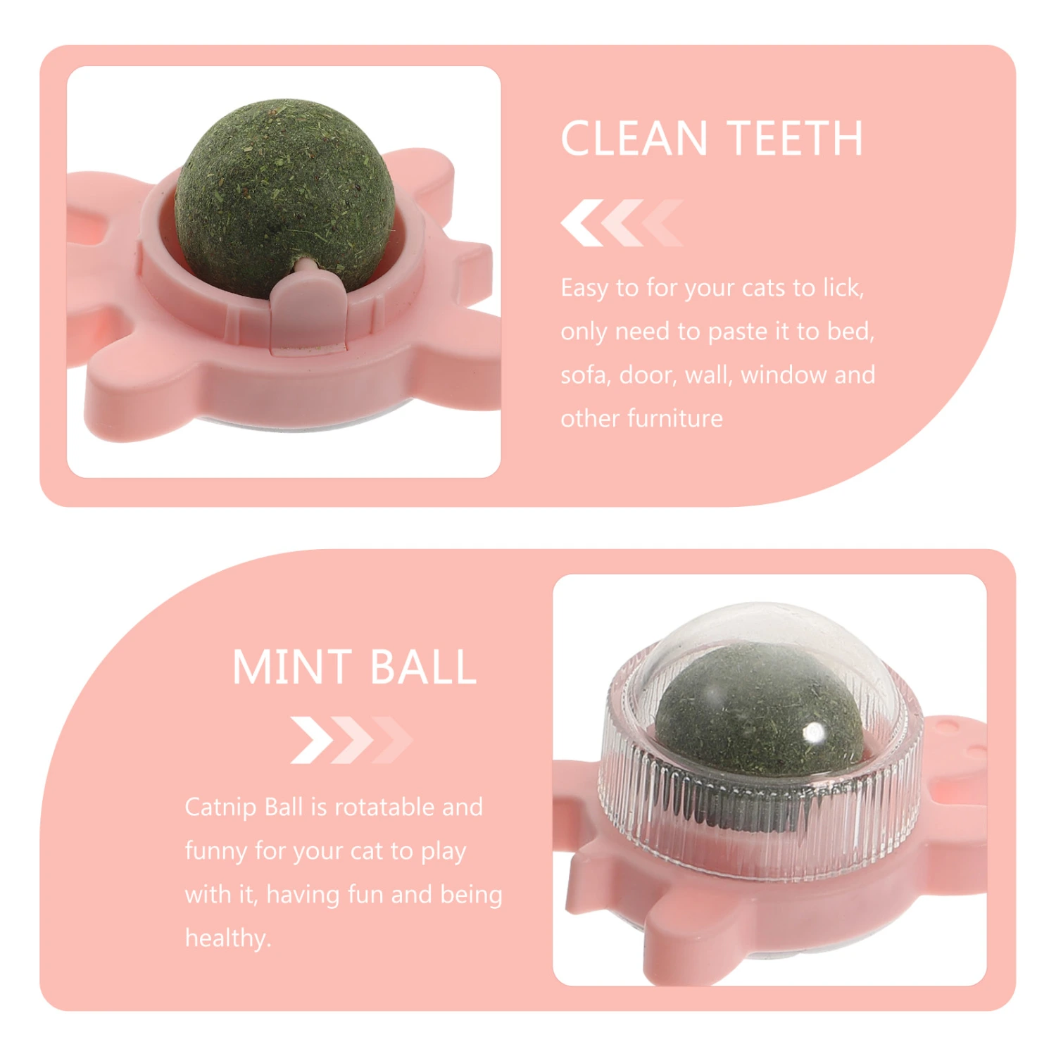3Pcs Catnip Balls Wall Catnip Cat Toys for Indoor Cats Cat Toy Catnip Balls Gift
