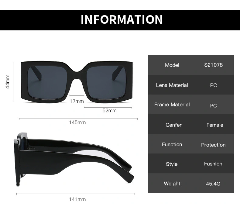 Square Sunglasses Personalized Sunglasses Fashion Sunglasses Summer Eyeglasses