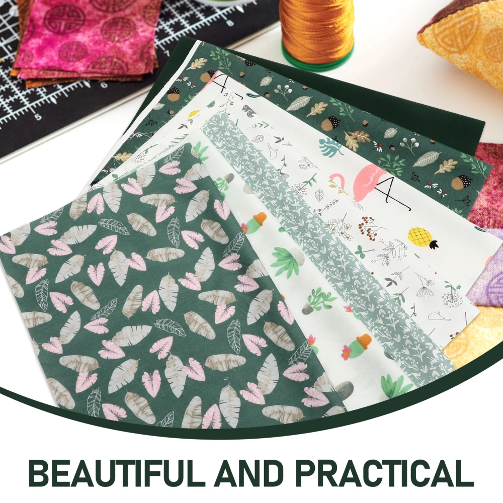 7 Sheets of Floral Fabric Bundles Diy Craft Fabrics Aesthetic Fabrics Floral Fabrics for Sewing