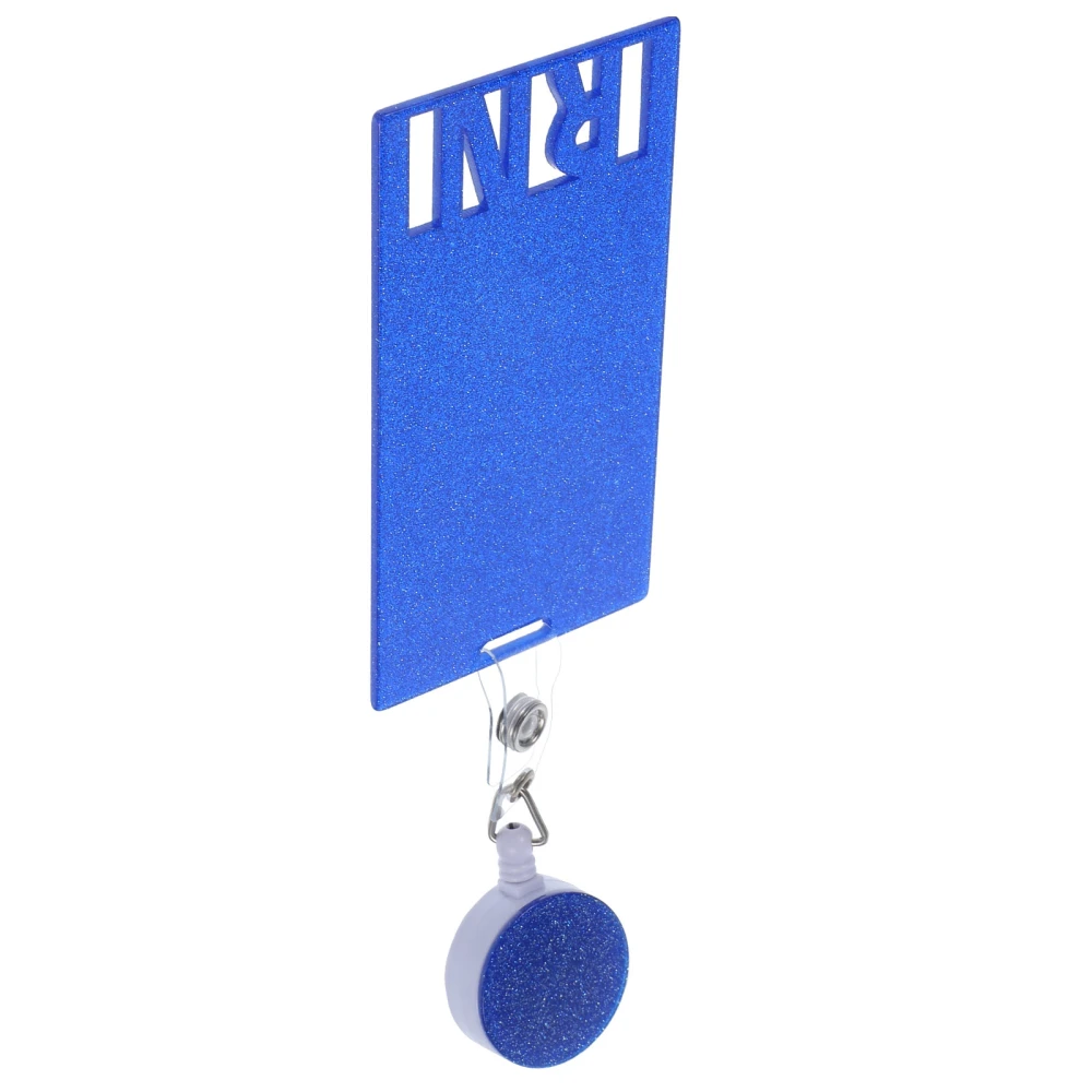 Nurse Badge Holder Retractable Badge Clip Decorative Vertical Badge Identification Tag Card Holder