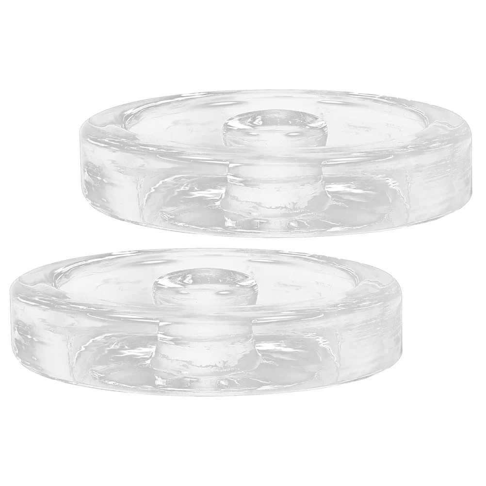 2pcs Fermentation Glass Weight With Short Handle Wide Opening Mason Jar Fermentation Weight