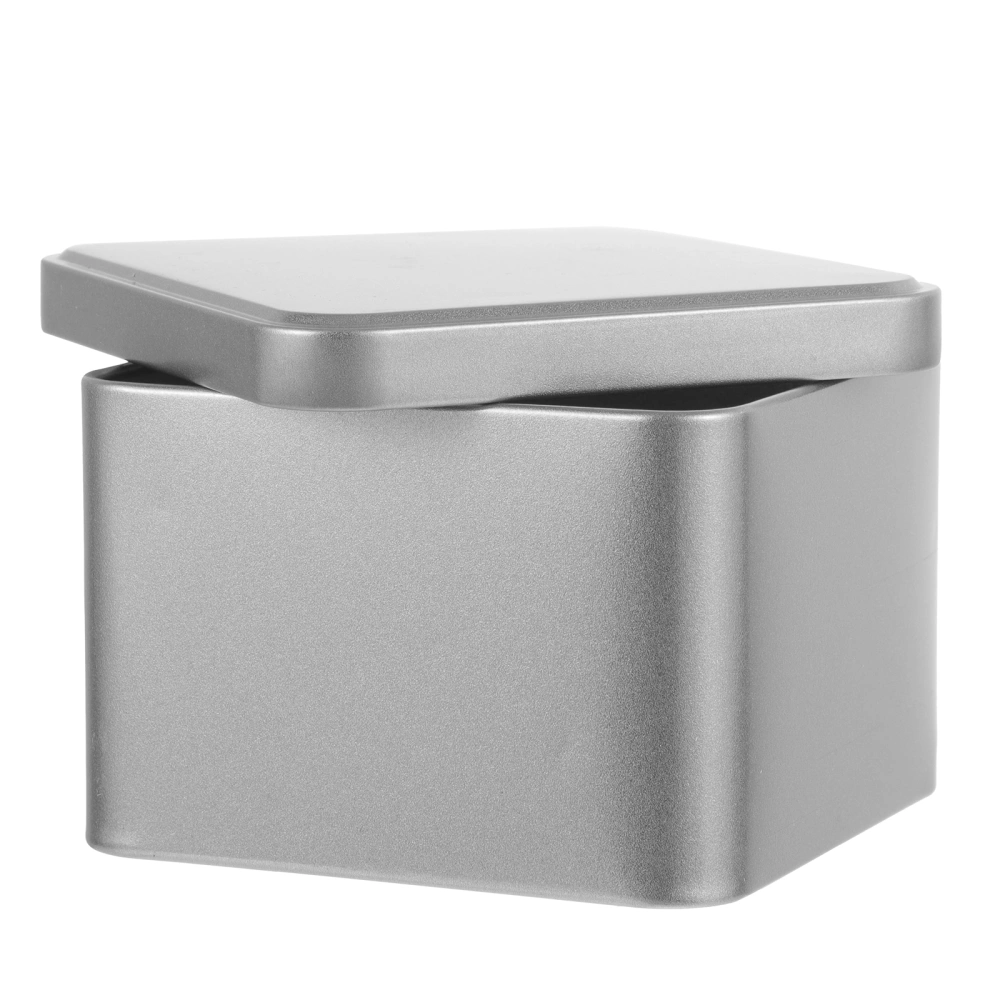 Metal Tin Square Tea Canister Portable Loose Leaf Tea Tin Box Empty Tin Box with Lid