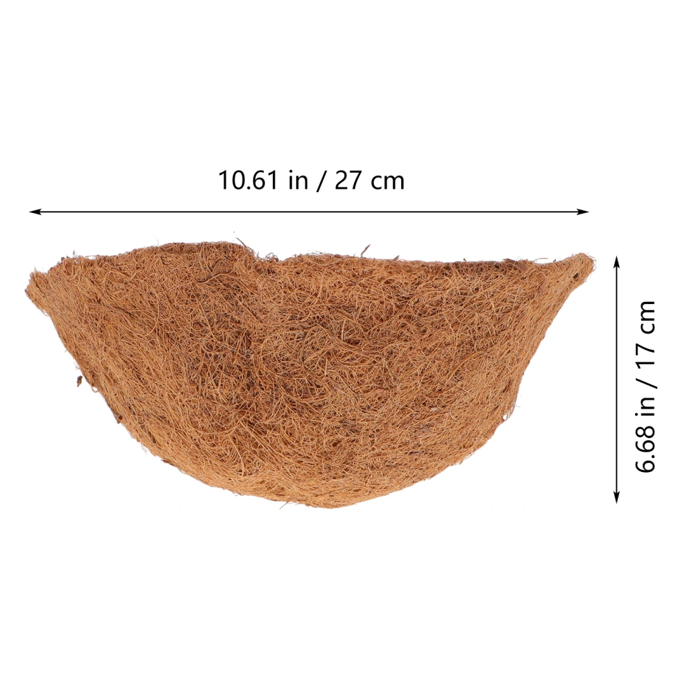 4pcs Multi-use Coconut Fiber Liner for Basket Hanging Flower Basket Replacement Liners