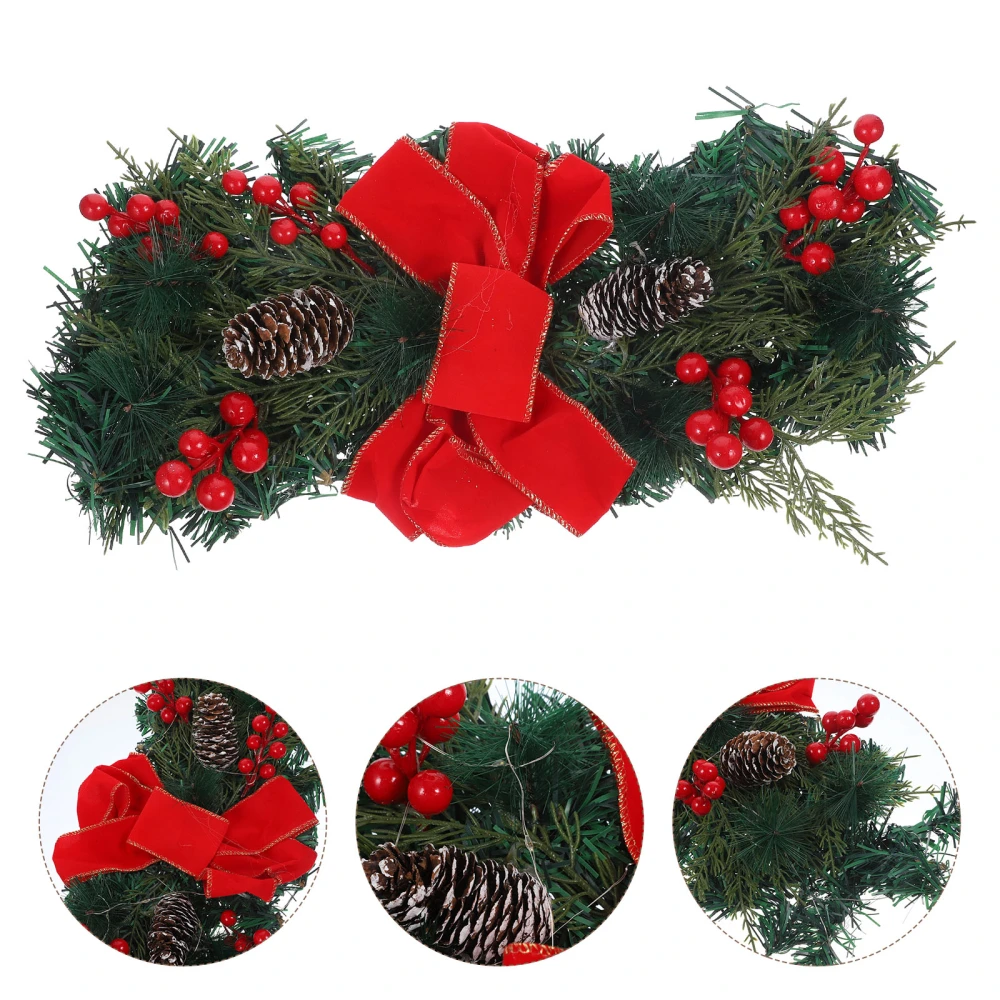 Christmas Stair Garland Xmas Stair Wreath Door Fireplace Holiday Party Decoration