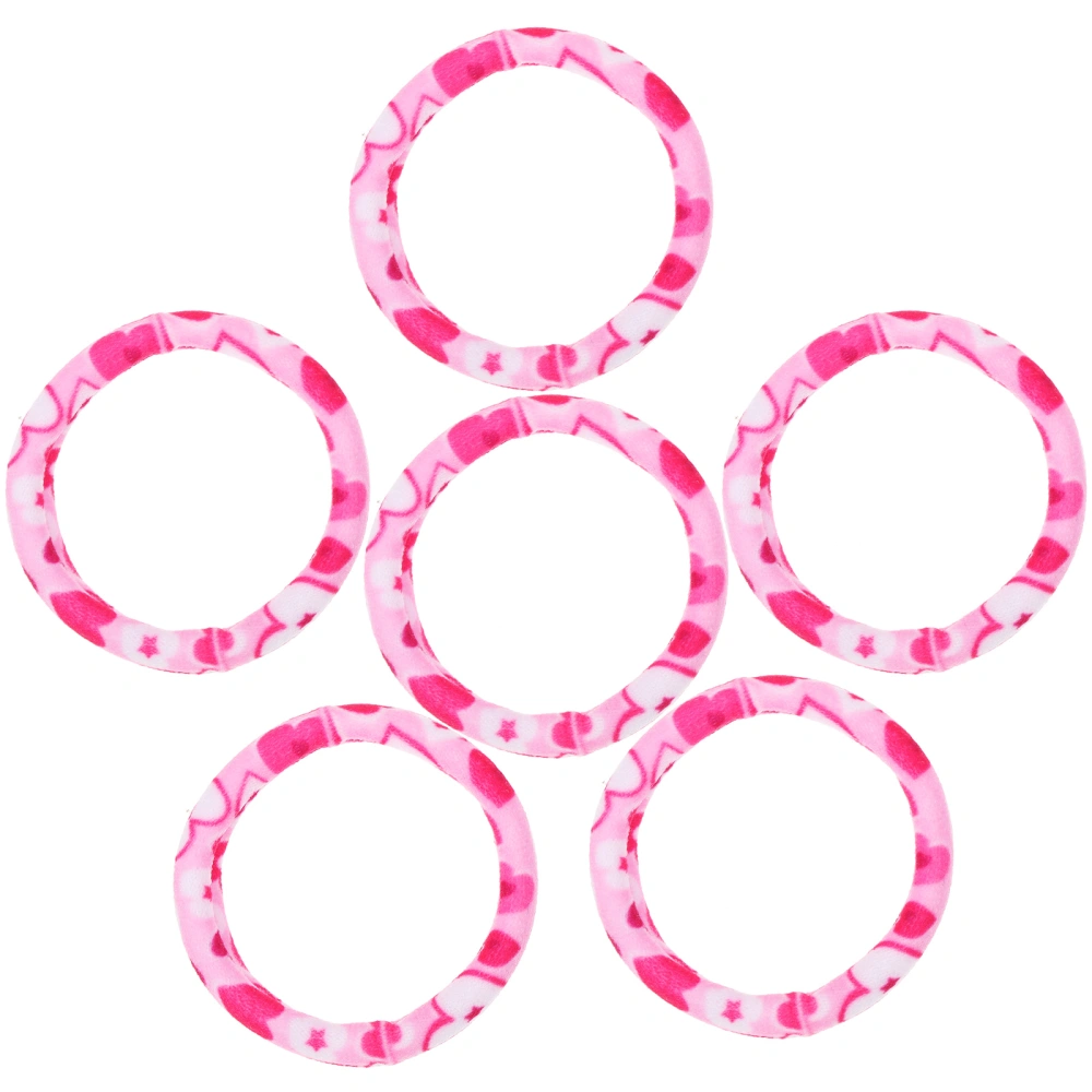 6 pcs Elastic Hair Ties Girl Hair Rope Elastic Ponytail Holder Cute Hair Ties for Women