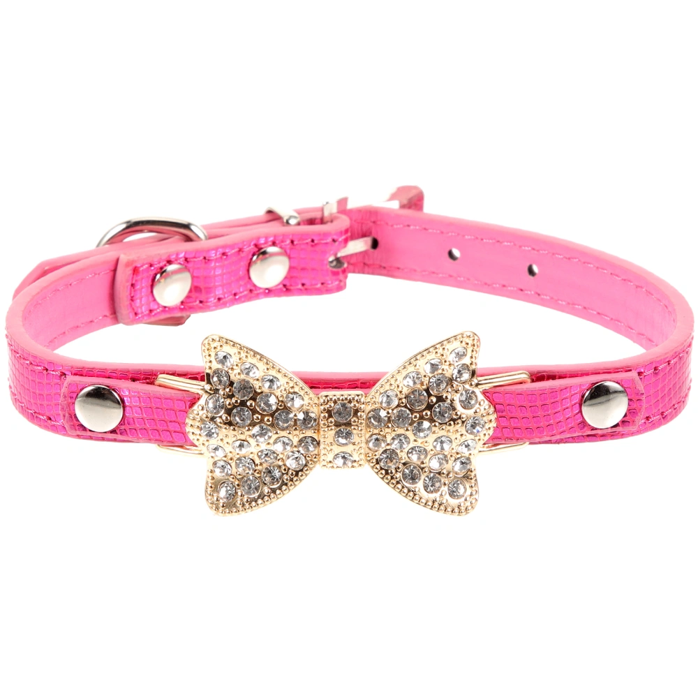 Rhinestone Decoration Pet Dog Collar Adjustable Puppy Collar Comfortable Pet Dog Necklace Collar