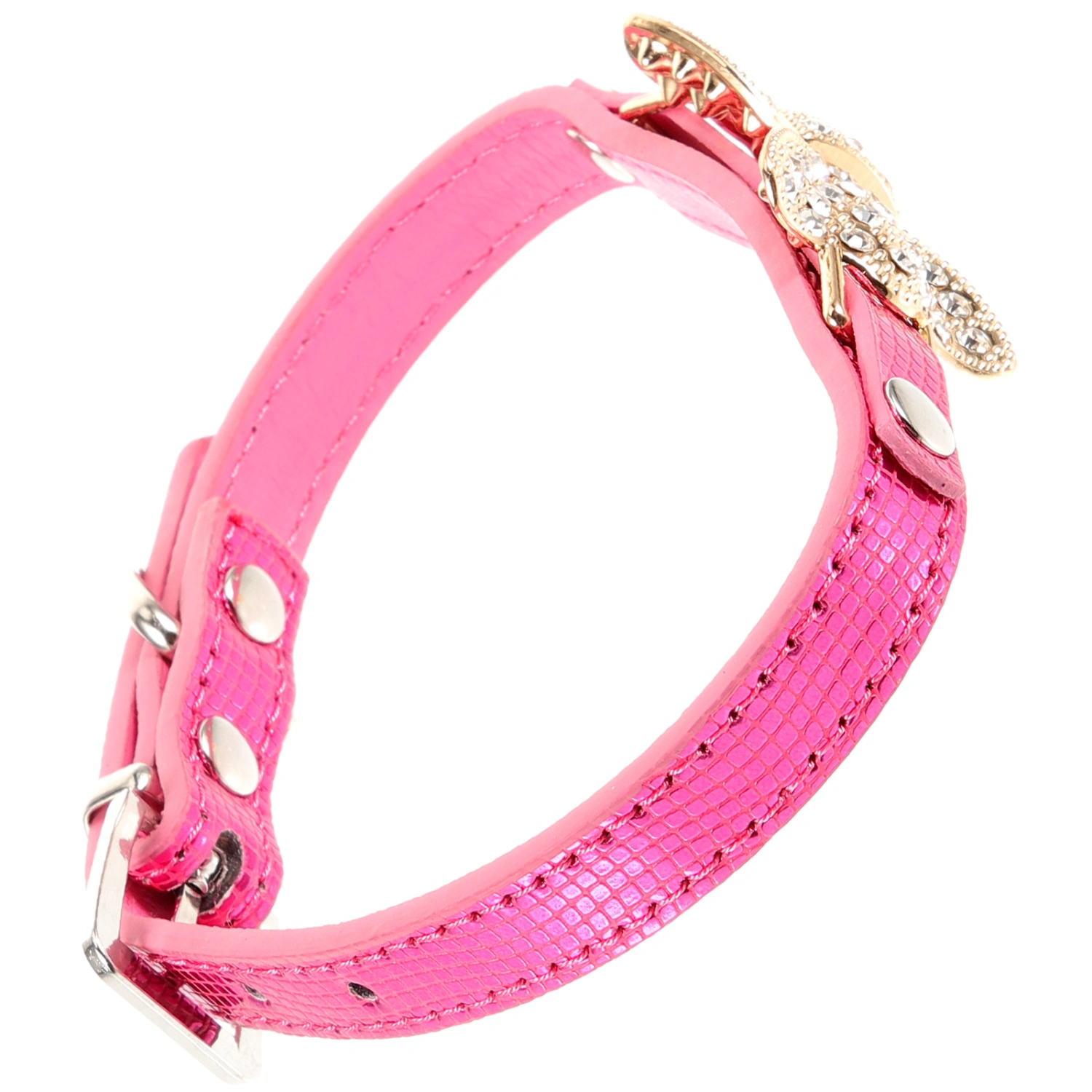 Rhinestone Decoration Pet Dog Collar Adjustable Puppy Collar Comfortable Pet Dog Necklace Collar