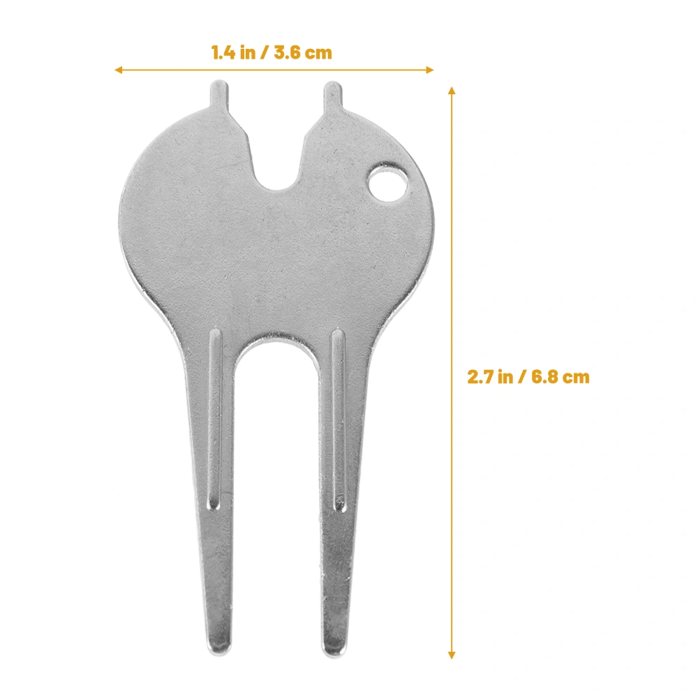 6Pcs Golfs Divot Repair Tool Portable Golfs Divot Fork Golfs Divot Tool Fairway Repairing Supply