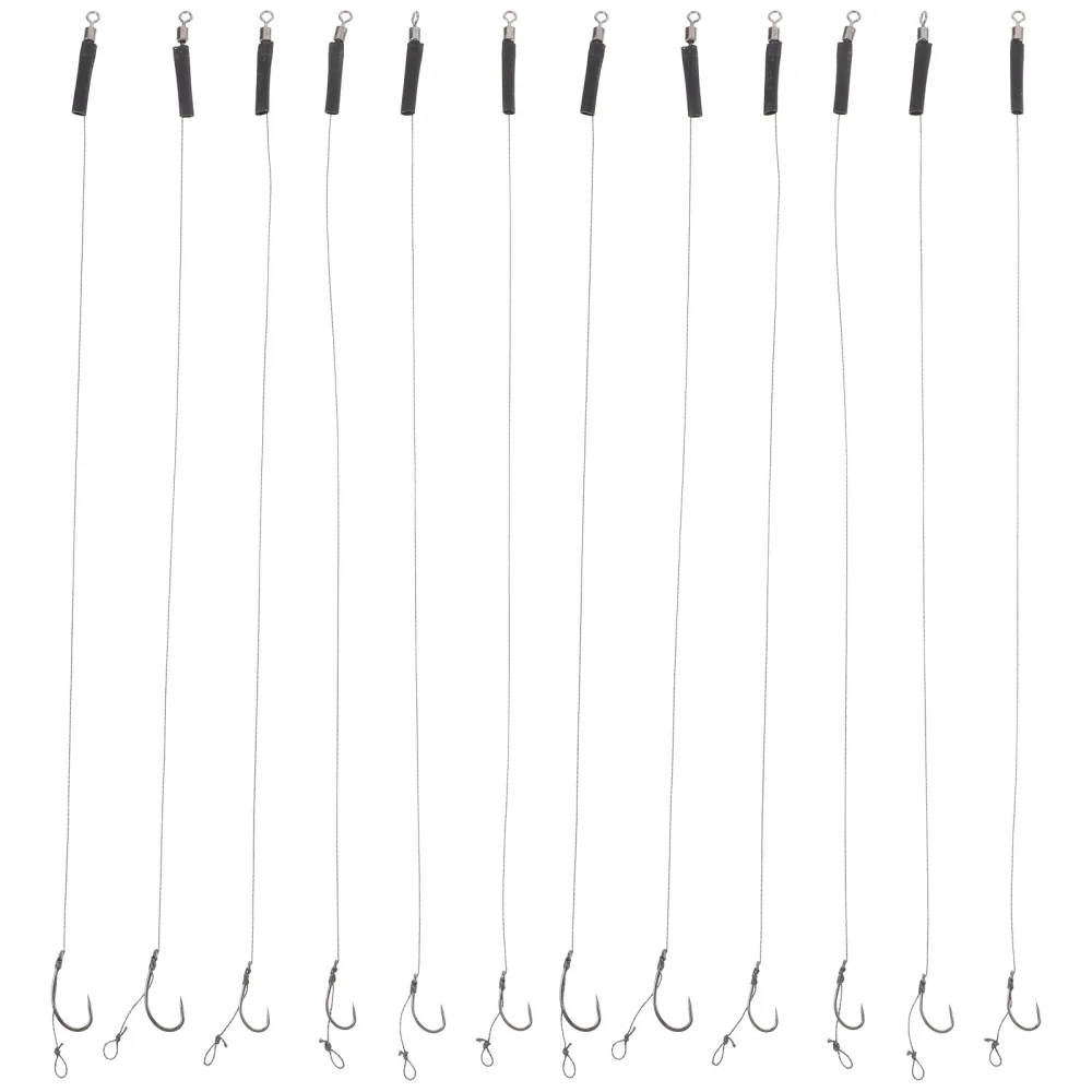 12Pcs Fishing Hooks Angling Hooks Multi-use Fishing Hooks Heavy Duty Fishing Hooks