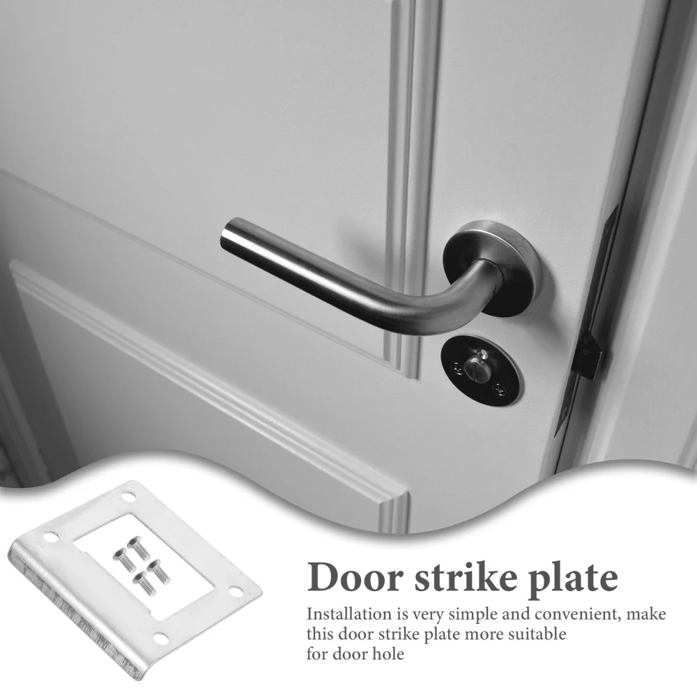 Deadbolt Strike Plate Security Door Frame Guide Piece Wooden Door Lock Strike Plate