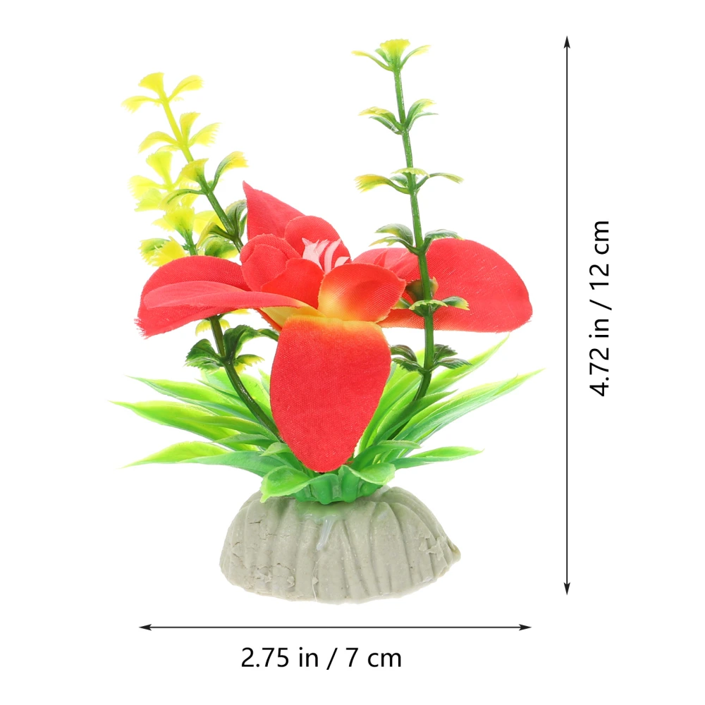 5pcs Japanese Sushi Plate Flower Decoration Food Plate Artificial Orchid Decors