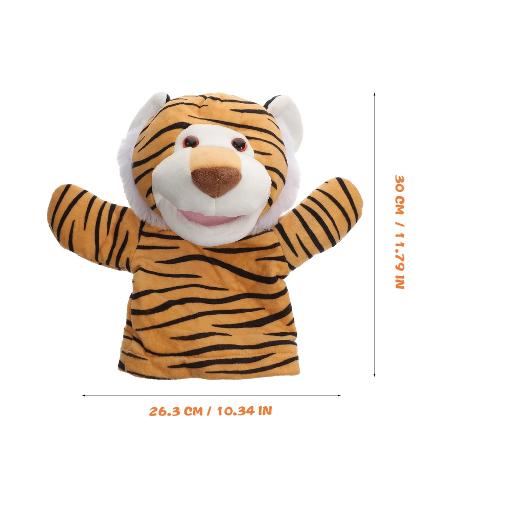 Hand Puppet Tiger Shape Hand Puppet Cute Puppet Show Theater Kids Animal Toy