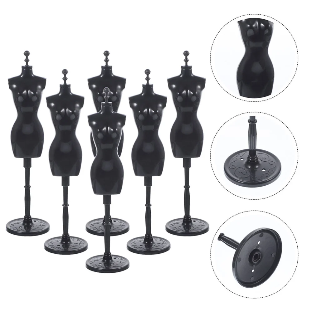 12Pcs Doll Mannequin Rack Doll Dress Display Stand Doll Dress Mannequin Models