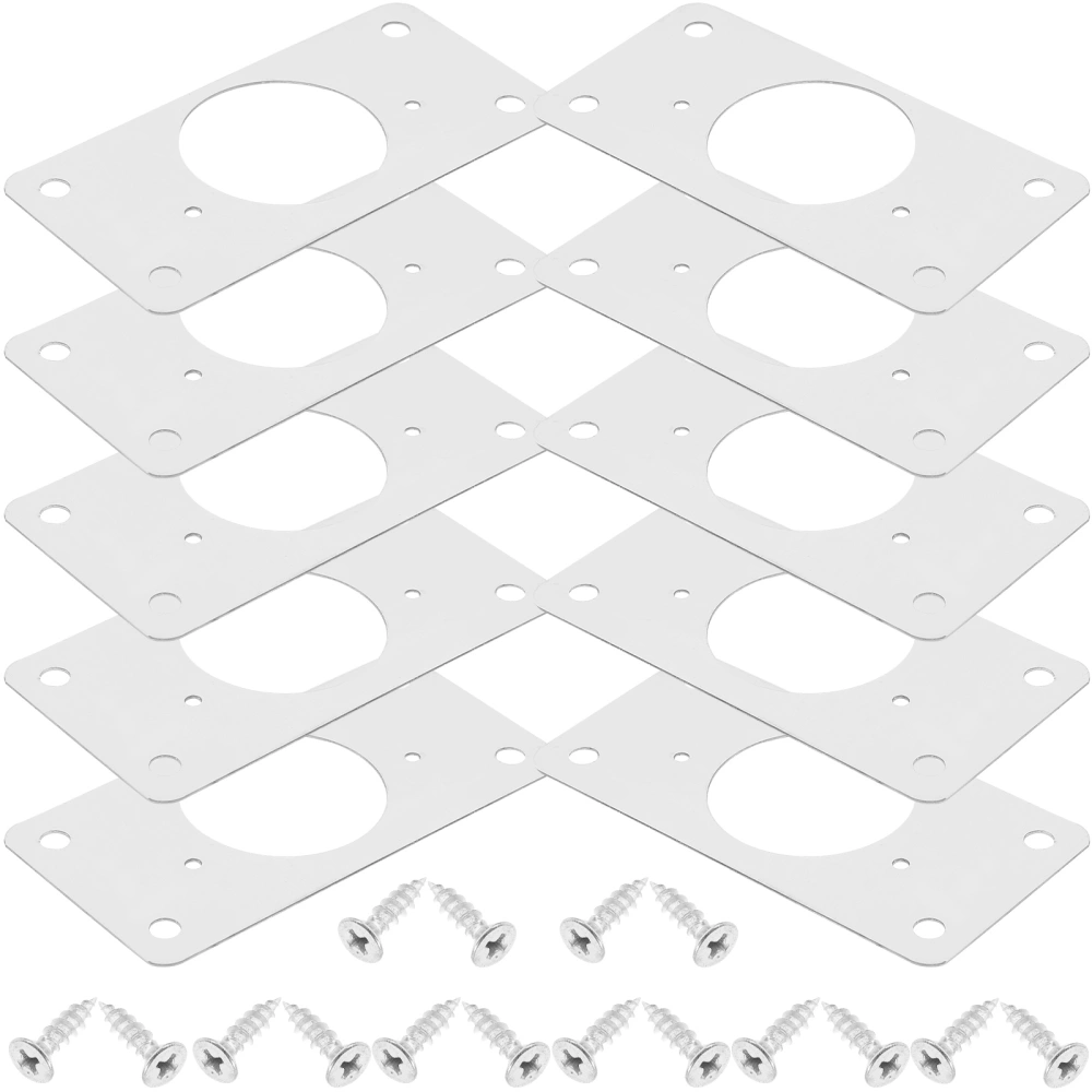 10pcs Hinge Repair Plate Stainless Steel Door Reinforcement Plate Repair Bracket