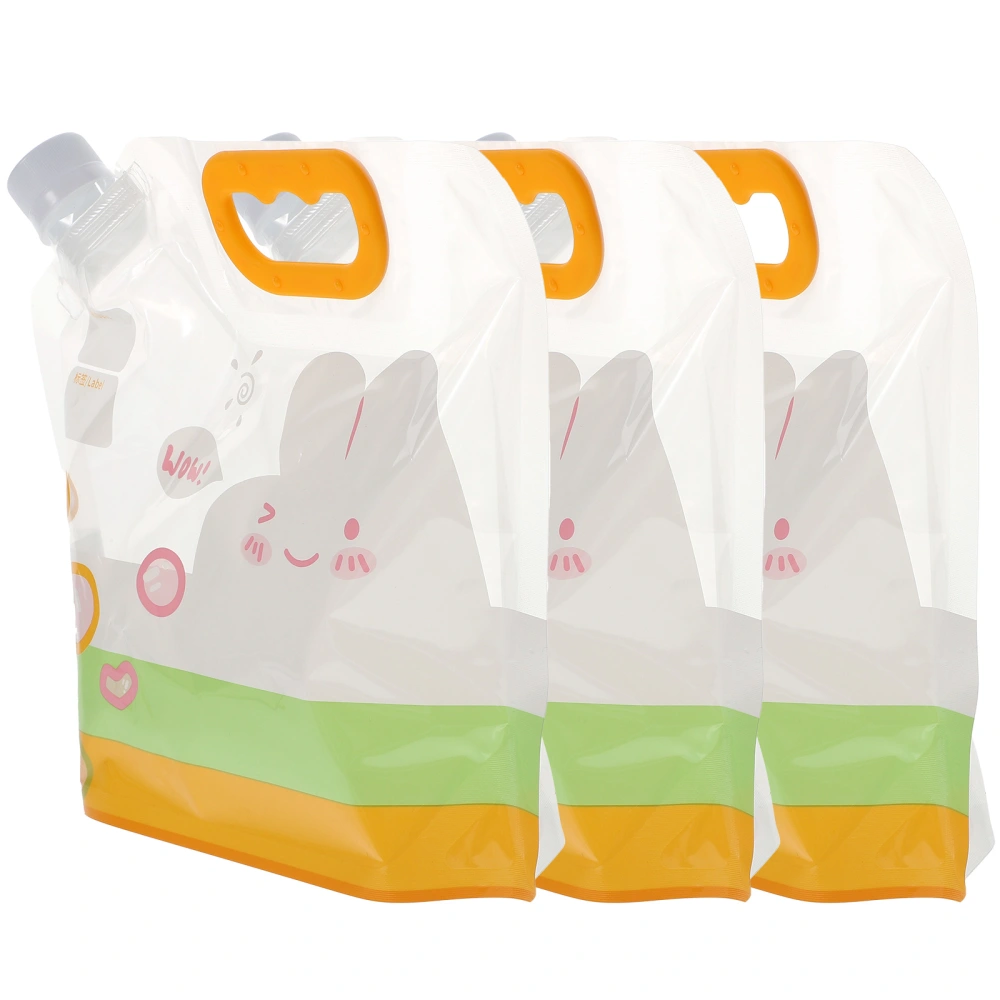 3pcs Grain Sealed Bag Fresh-keeping Dry Food Storage Bag Resealable Rice Sub Bag