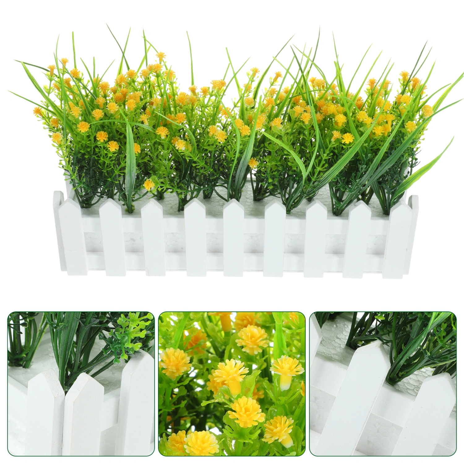 1 Set Fence Set With Realistic Artificial Gypsophila Flowers Decorative Artificial Baby's Breath Flowers