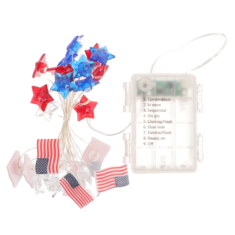 American Flag String Light American Flag String Light Party Decorative Lamp