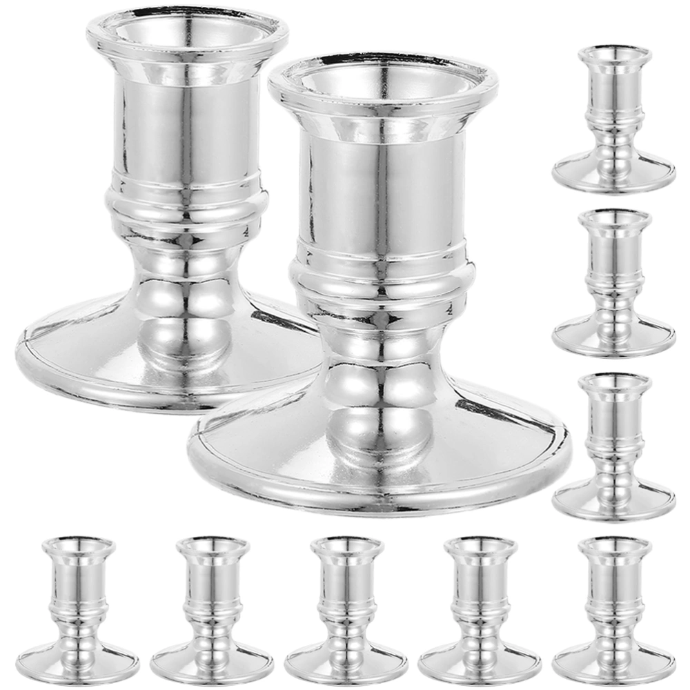 10pcs Plastic Electronic Candlesticks Candlelight Holder Dinner Table Decorations