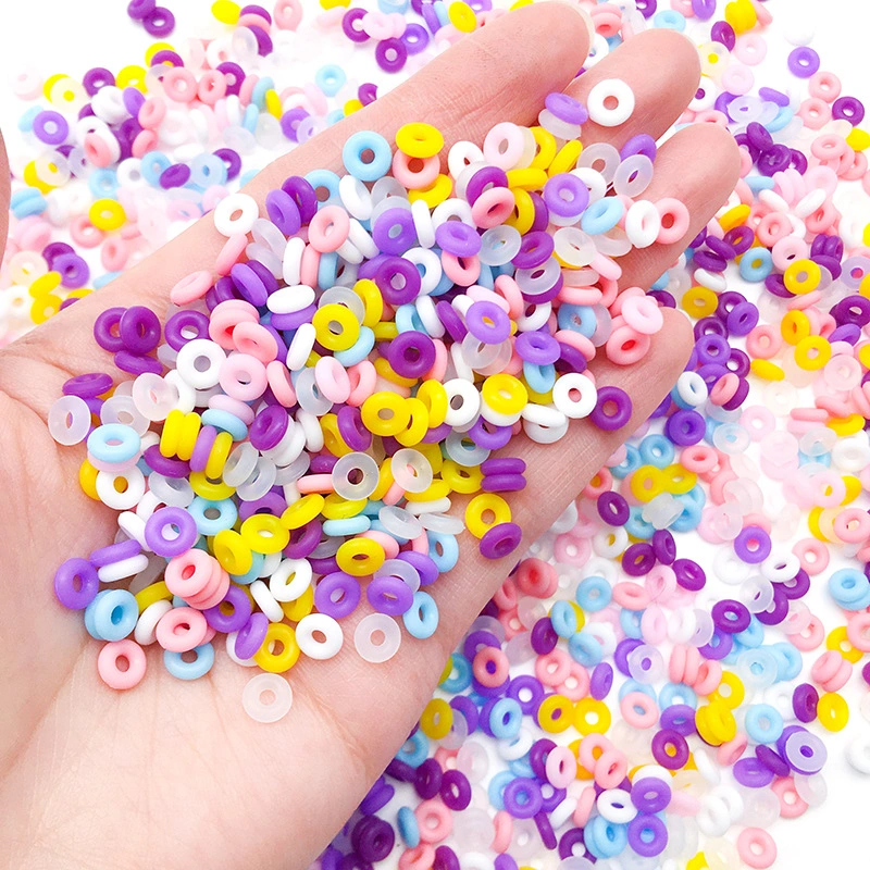 100Pcs Stopper Bead Reusable Silicone Ring Jewelry Making DIY Accessories Necklace Bracelet Parts