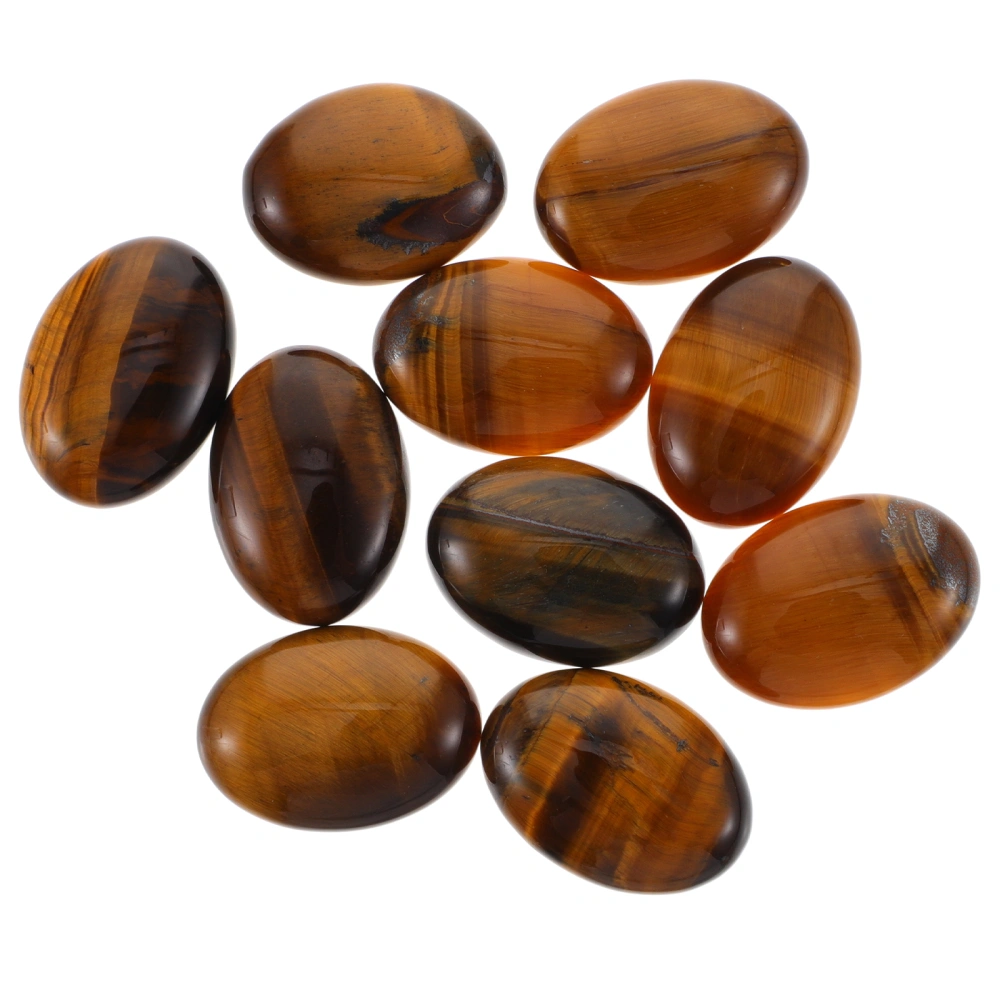 10pcs Natural Flat Back Cabochons Beads Cabochons Stone Beads for Jewelry Making