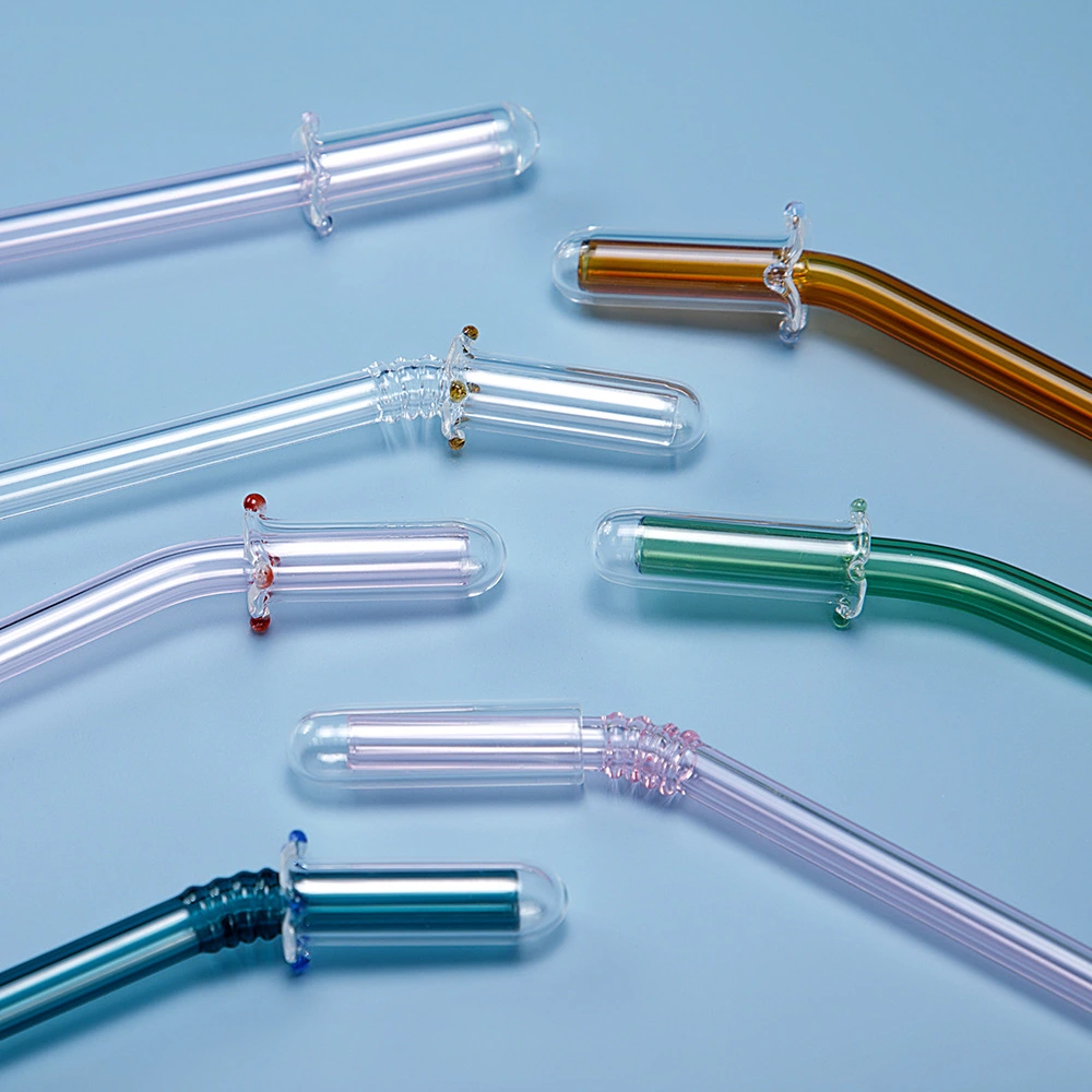 10Pcs Glass Straw Tips Covers Transparent Glass Straw Toppers Reusable Drinking Straw Tips