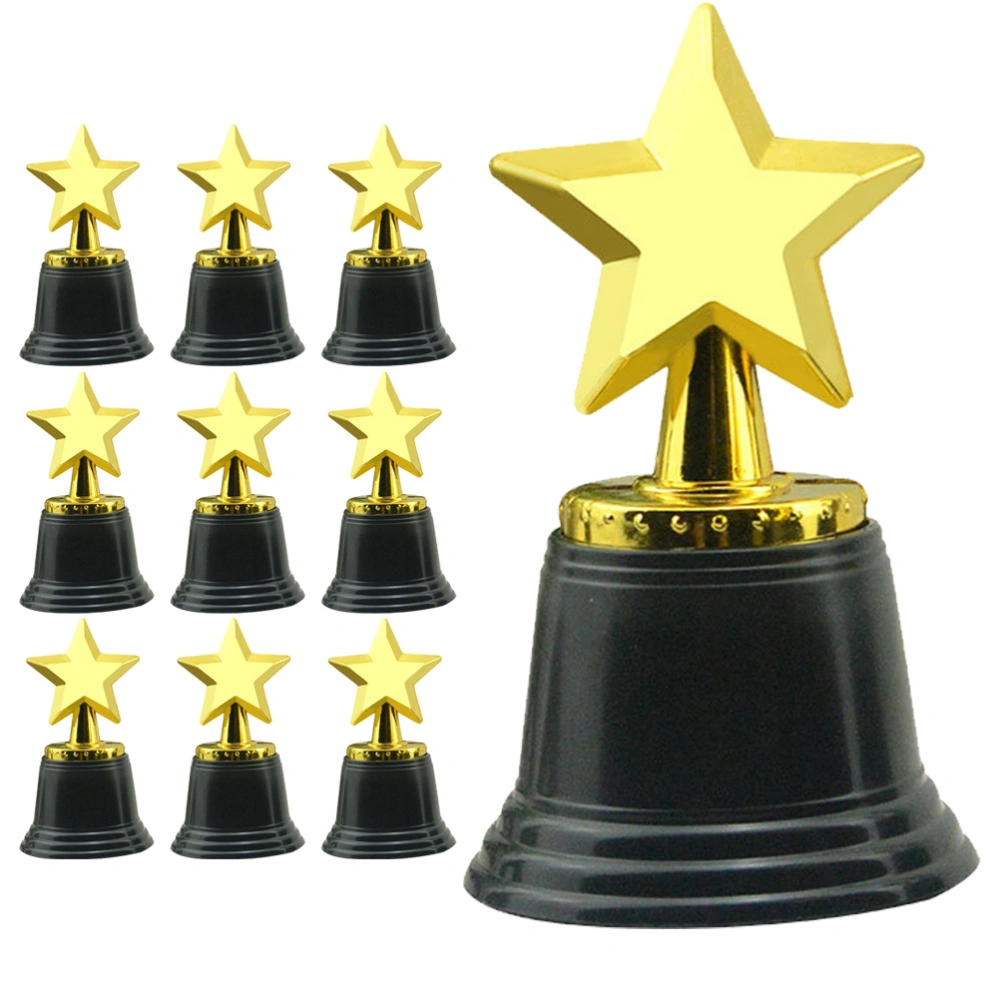 10pcs Star Award Trophies Star Trophy for Small Awards Trophies Models Awards Trophies for Kids