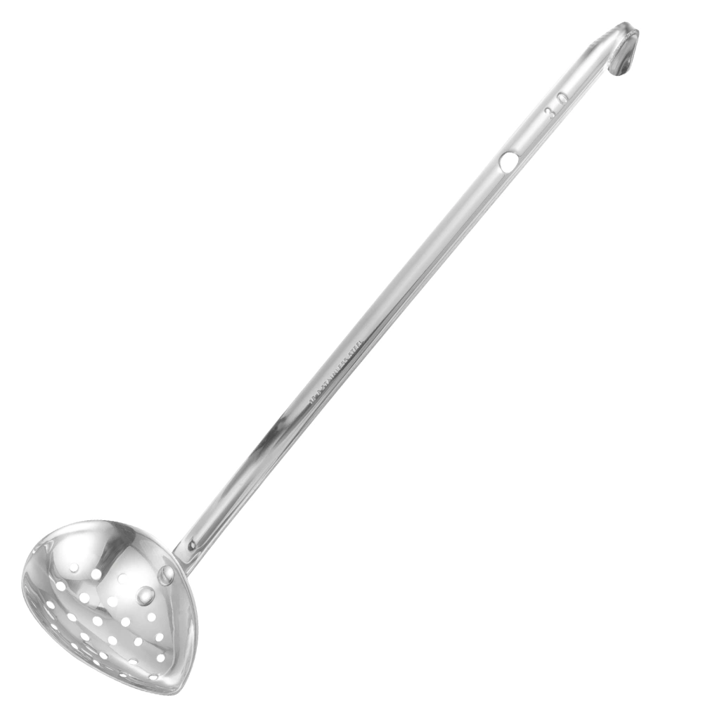 Stainless Steel Oil Filter Scoop Slotted Spoon Pasta Straining Spoon Hot Pot Slotted Spoon