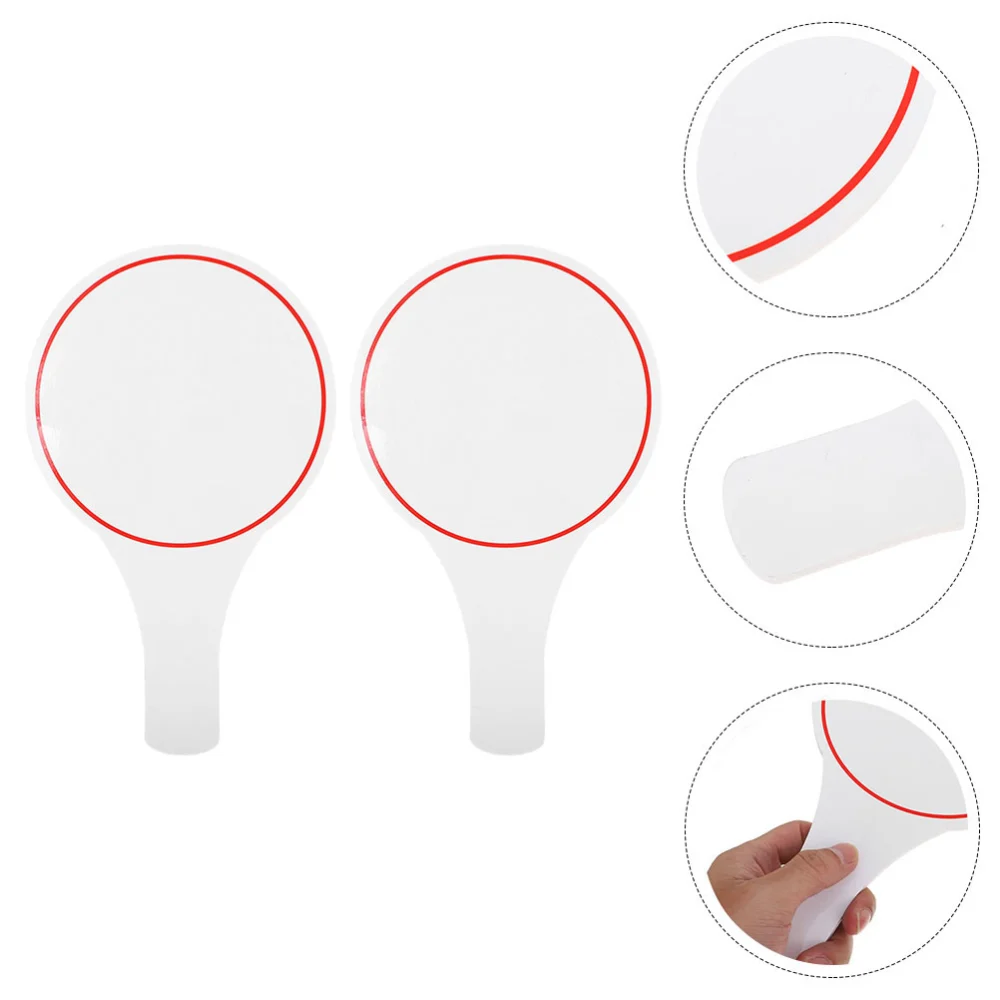 2Pcs Dry Erase Answer Paddle White Board Single Sided Paddles Mini Dry Erase Answer Paddles