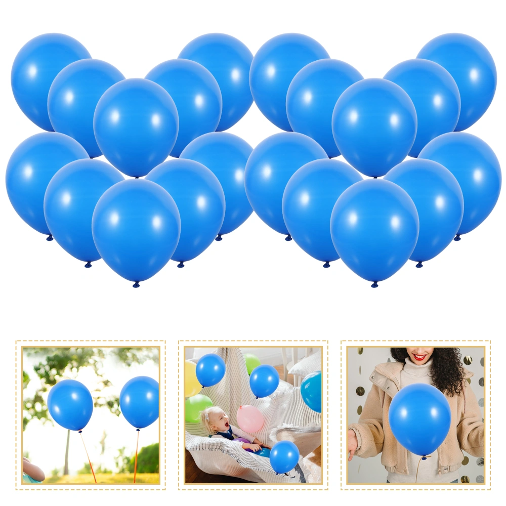 50Pcs Blue Balloons Decorative Party Wedding Balloons Latex Balloons for Balloon Arch