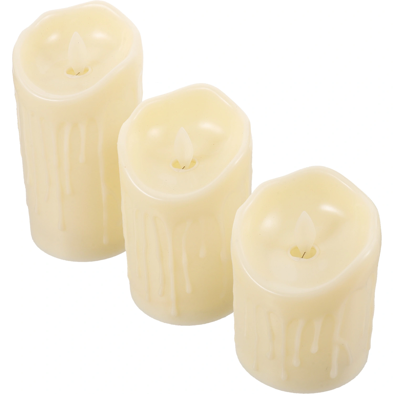 1 Set of Flameless Candle Lights Electric Candle Lights Flameless Electric Candles