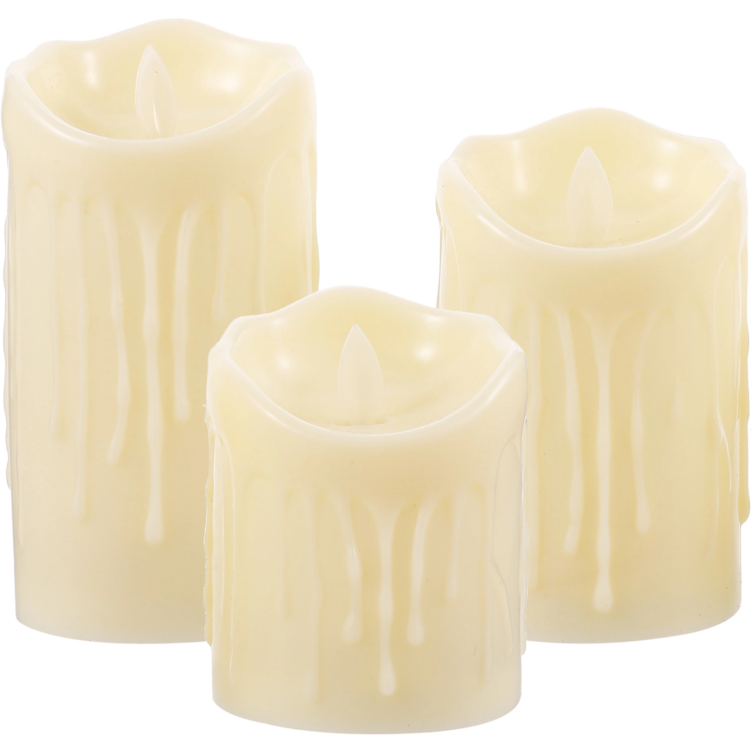 1 Set of Flameless Candle Lights Electric Candle Lights Flameless Electric Candles